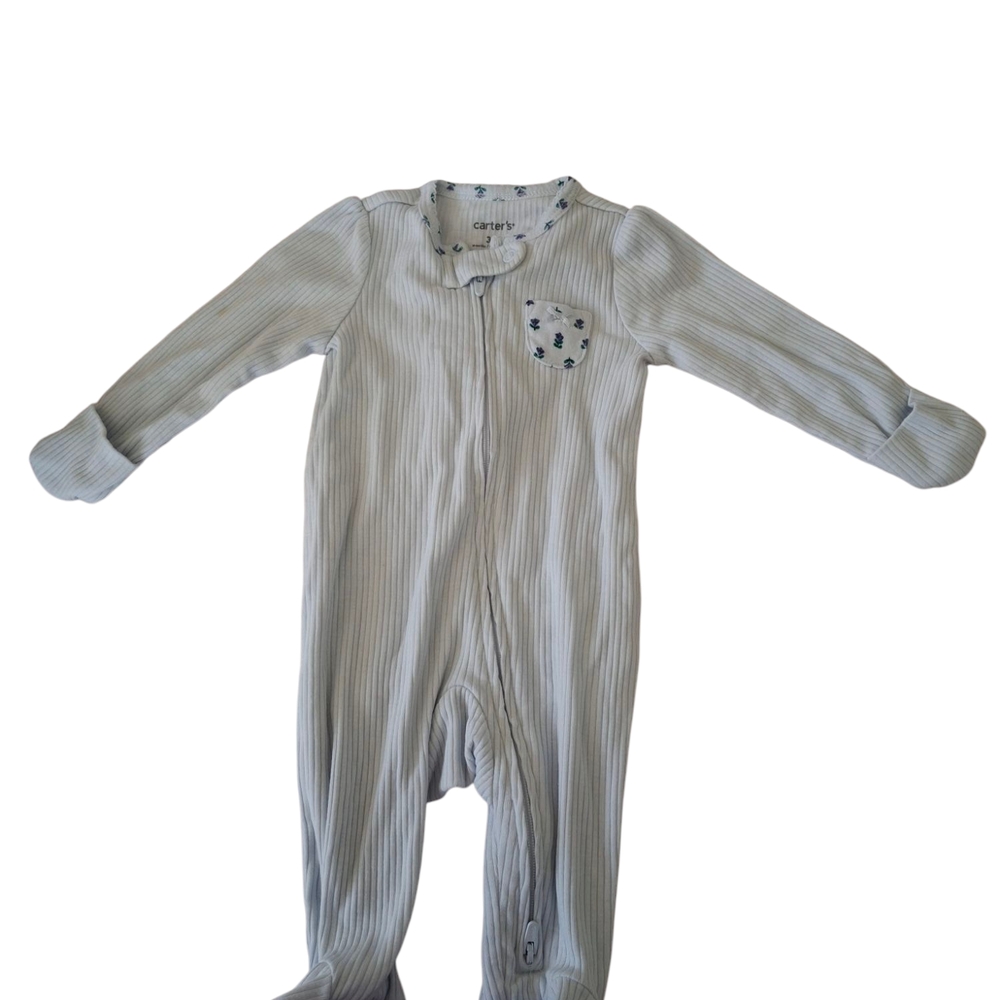 Carter's Gray Striped Kids One Piece